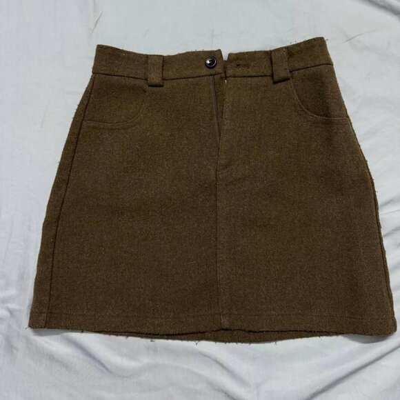 Dresses & Skirts - Brown Mini Skirt